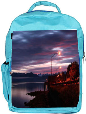

Snoogg Eco Friendly Canvas Alaskan Dawn Backpack Rucksack School Travel Unisex Casual Canvas Bag Bookbag Satchel 5 L Backpack(Blue)