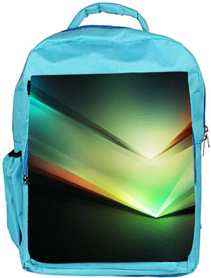 

Snoogg Eco Friendly Canvas Multicolor V Shape Design Designer Backpack Rucksack School Travel Unisex Casual Canvas Bag Bookbag Satchel 5 L Backpack(Blue)