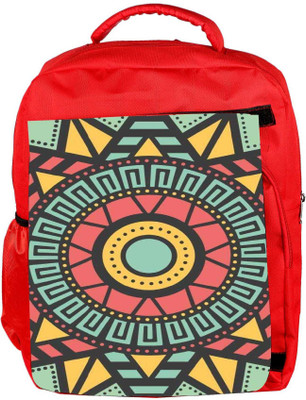 

Snoogg Eco Friendly Canvas Aztec Target Vision Backpack Rucksack School Travel Unisex Casual Canvas Bag Bookbag Satchel 5 L Backpack(Red)