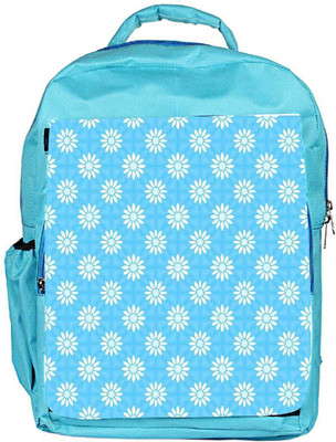 

Snoogg Eco Friendly Canvas Festive Flourish Pattern Backpack Rucksack School Travel Unisex Casual Canvas Bag Bookbag Satchel 5 L Backpack(Blue)