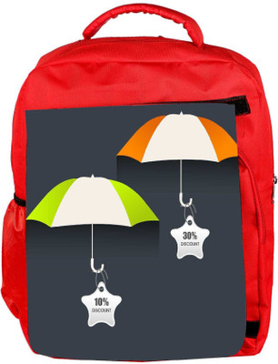 

Snoogg Eco Friendly Canvas Abstract Rainy Season Background Backpack Rucksack School Travel Unisex Casual Canvas Bag Bookbag Satchel 5 L Backpack(Red)