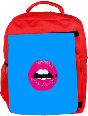 

Snoogg Eco Friendly Canvas Pink Lips Backpack Rucksack School Travel Unisex Casual Canvas Bag Bookbag Satchel 5 L Backpack(Red)