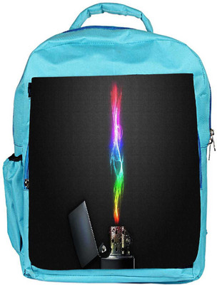 

Snoogg Eco Friendly Canvas Zippo Designer Backpack Rucksack School Travel Unisex Casual Canvas Bag Bookbag Satchel 5 L Backpack(Blue)