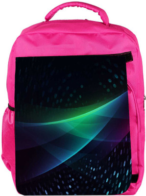 

Snoogg Eco Friendly Canvas Small Blue Spots Designer Backpack Rucksack School Travel Unisex Casual Canvas Bag Bookbag Satchel 5 L Backpack(Pink)