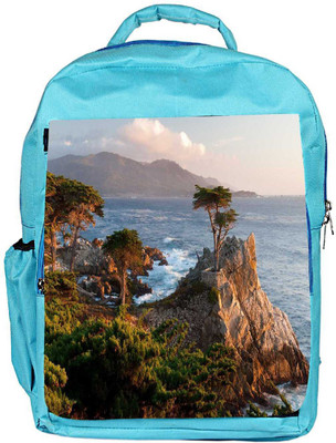 

Snoogg Eco Friendly Canvas Trees Near The Sea Designer Backpack Rucksack School Travel Unisex Casual Canvas Bag Bookbag Satchel 5 L Backpack(Blue)