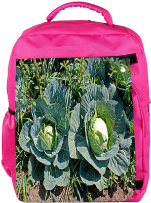 

Snoogg Eco Friendly Canvas Cabbage In Garden Backpack Rucksack School Travel Unisex Casual Canvas Bag Bookbag Satchel 5 L Backpack(Pink)