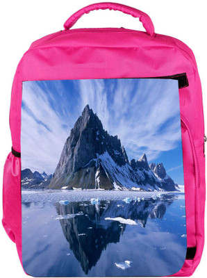 

Snoogg Eco Friendly Canvas Clear Reflection Of The Nature Designer Backpack Rucksack School Travel Unisex Casual Canvas Bag Bookbag Satchel 5 L Backpack(Pink)