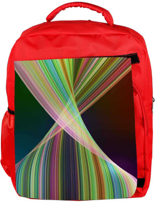 

Snoogg Eco Friendly Canvas Laser Rays 2394 Backpack Rucksack School Travel Unisex Casual Canvas Bag Bookbag Satchel 5 L Backpack(Red)
