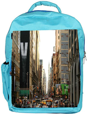 

Snoogg Eco Friendly Canvas Y City Designer Backpack Rucksack School Travel Unisex Casual Canvas Bag Bookbag Satchel 5 L Backpack(Blue)