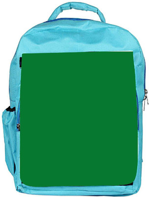 

Snoogg Eco Friendly Canvas Plain Green Designer Backpack Rucksack School Travel Unisex Casual Canvas Bag Bookbag Satchel 5 L Backpack(Blue)