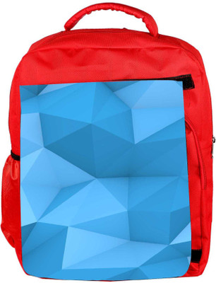 

Snoogg Eco Friendly Canvas Blue Polygon 2757 Backpack Rucksack School Travel Unisex Casual Canvas Bag Bookbag Satchel 5 L Backpack(Red)