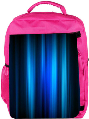 

Snoogg Eco Friendly Canvas Abstract Blue Strips Designer Backpack Rucksack School Travel Unisex Casual Canvas Bag Bookbag Satchel 5 L Backpack(Pink)
