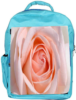 

Snoogg Eco Friendly Canvas Cream Rose Designer Backpack Rucksack School Travel Unisex Casual Canvas Bag Bookbag Satchel 5 L Backpack(Blue)