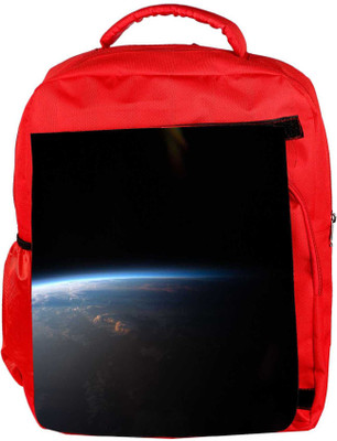 

Snoogg Eco Friendly Canvas Satelite And Earth Designer Backpack Rucksack School Travel Unisex Casual Canvas Bag Bookbag Satchel 5 L Backpack(Red)