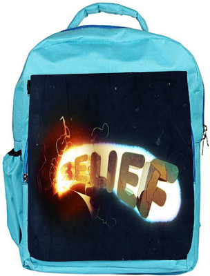 

Snoogg Eco Friendly Canvas Belief Designer Backpack Rucksack School Travel Unisex Casual Canvas Bag Bookbag Satchel 5 L Backpack(Blue)