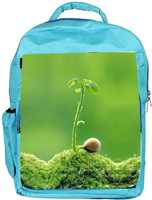 

Snoogg Eco Friendly Canvas Snail Life Backpack Rucksack School Travel Unisex Casual Canvas Bag Bookbag Satchel 5 L Backpack(Blue)