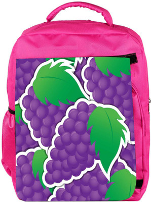 

Snoogg Eco Friendly Canvas Purple Grape Sticker Background Card In Vector Format Backpack Rucksack School Travel Unisex Casual Canvas Bag Bookbag Satchel 5 L Backpack(Pink)