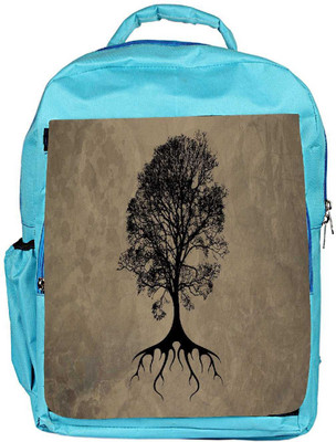 

Snoogg Eco Friendly Canvas Tree Silhouette Designer Backpack Rucksack School Travel Unisex Casual Canvas Bag Bookbag Satchel 5 L Backpack(Blue)