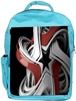 

Snoogg Eco Friendly Canvas Red And White Star Designer Backpack Rucksack School Travel Unisex Casual Canvas Bag Bookbag Satchel 5 L Backpack(Blue)