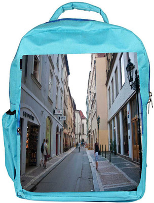 

Snoogg Eco Friendly Canvas Streets Designer Backpack Rucksack School Travel Unisex Casual Canvas Bag Bookbag Satchel 5 L Backpack(Blue)