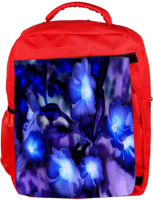

Snoogg Eco Friendly Canvas Glowing Flowers Inspired 2634 Backpack Rucksack School Travel Unisex Casual Canvas Bag Bookbag Satchel 5 L Backpack(Red)