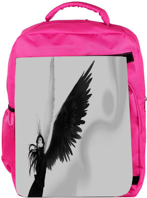 

Snoogg Eco Friendly Canvas Neon Tiger Shade Designer Backpack Rucksack School Travel Unisex Casual Canvas Bag Bookbag Satchel 5 L Backpack(Pink)
