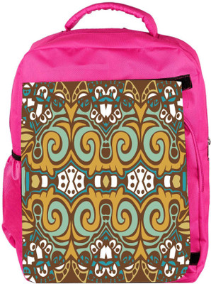 

Snoogg Eco Friendly Canvas Multicolor Pattern Designer Backpack Rucksack School Travel Unisex Casual Canvas Bag Bookbag Satchel 5 L Backpack(Pink)
