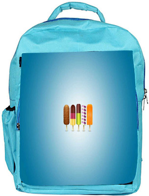 

Snoogg Eco Friendly Canvas Icecreams Designer Backpack Rucksack School Travel Unisex Casual Canvas Bag Bookbag Satchel 5 L Backpack(Blue)