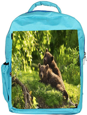 

Snoogg Eco Friendly Canvas Babies Bear Designer Backpack Rucksack School Travel Unisex Casual Canvas Bag Bookbag Satchel 5 L Backpack(Blue)
