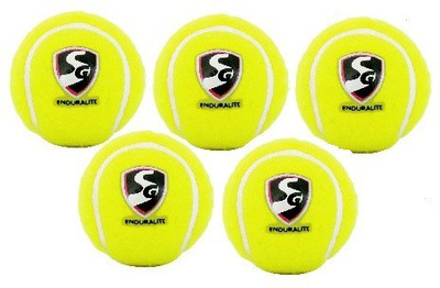 

SG 'Enduralite' (Tennis Ball Light) (Pack of 5) Cricket Tennis Ball(Pack of 1, Multicolor), Yellow