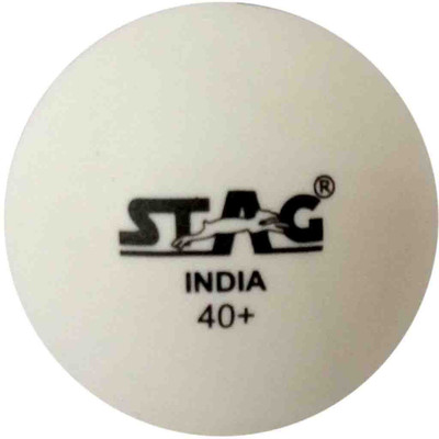 

Stag Seam Plastic Table Table Tennis Ball(Pack of 12, White)