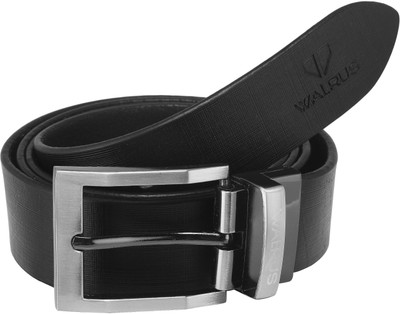 

walrus Men Casual Black Genuine Leather Belt