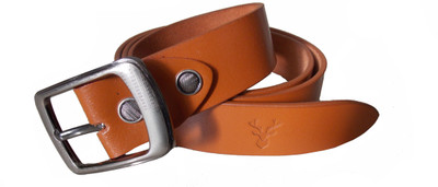 

HideCrusH Men Casual Tan Genuine Leather Belt