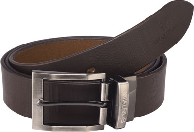 

walrus Men Casual Brown Genuine Leather Belt