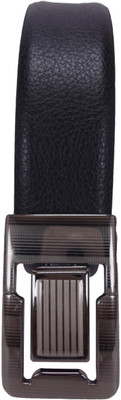 

revo Men & Women Formal Black Genuine Leather Belt