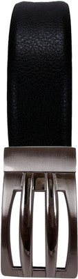 

revo Men & Women Formal Black Genuine Leather Reversible Belt