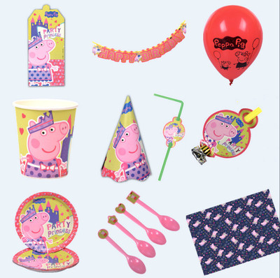 

iDream Peppa Pig Theme Party Supplies For 10 Guests