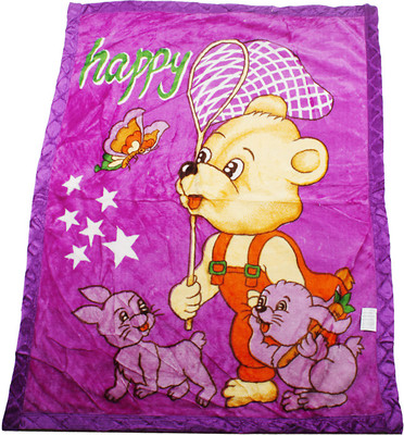 

Smilemakers Animal  AC Blanket(Microfiber, Purple