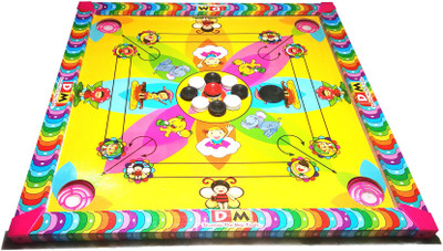 

Adi Trading Carrom Board with Ludo Game, Two Sided Game for Kids Board Game