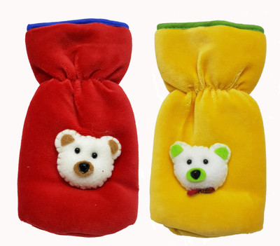 

GoodStart Baby feeding bottle cover in velvet up to 240ml capacity(Red, Yellow