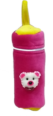 

GoodStart Baby feeding bottle cover in velvet of 240ml capacity(Pink