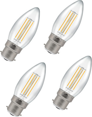 Origin 6 W Basic Candle B22 LED Bulb(Yellow, Pack of 4)