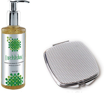 Modicare MOROCCAN ARGAN OIL CLEANSER WITH COMPACT MIRROR(Set of 2)