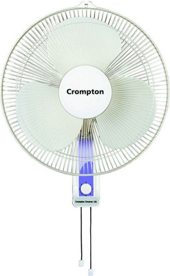 

Crompton High flo 400mm wall fan 3 Blade Wall Fan(light gray, Pack of 1), Grey