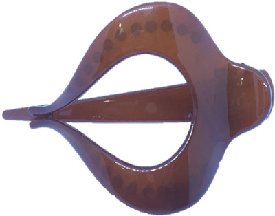 M K Designs Hair Clutcher Hair Clip(Brown)