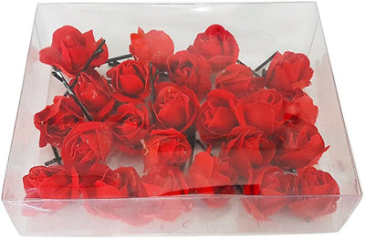

Confidence Flowers Hair Juda Pins Accessories for Women And Girls (24 Pcs) Hair Pin(Red)