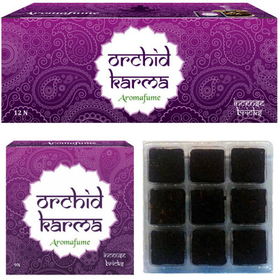 

Aromafume Orchid Karma Incense Bricks Celebration Pack ( 12 Units Of 9 Pcs Each) Fresh Agarbattis(108 Units)