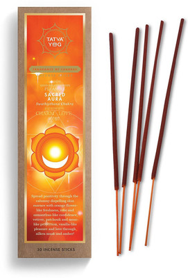 

Tatva Yog Wooden Sacred Aura musk and amber Agarbattis(30 Units)
