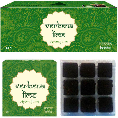 

Aromafume Verbena Lime Incense Bricks Celebration Pack ( 12 Units Of 9 Pcs Each) Fresh Agarbattis(108 Units)