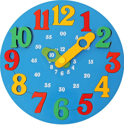 

Variety Gift Centre Wooden Time Learning Clock(Multicolor)